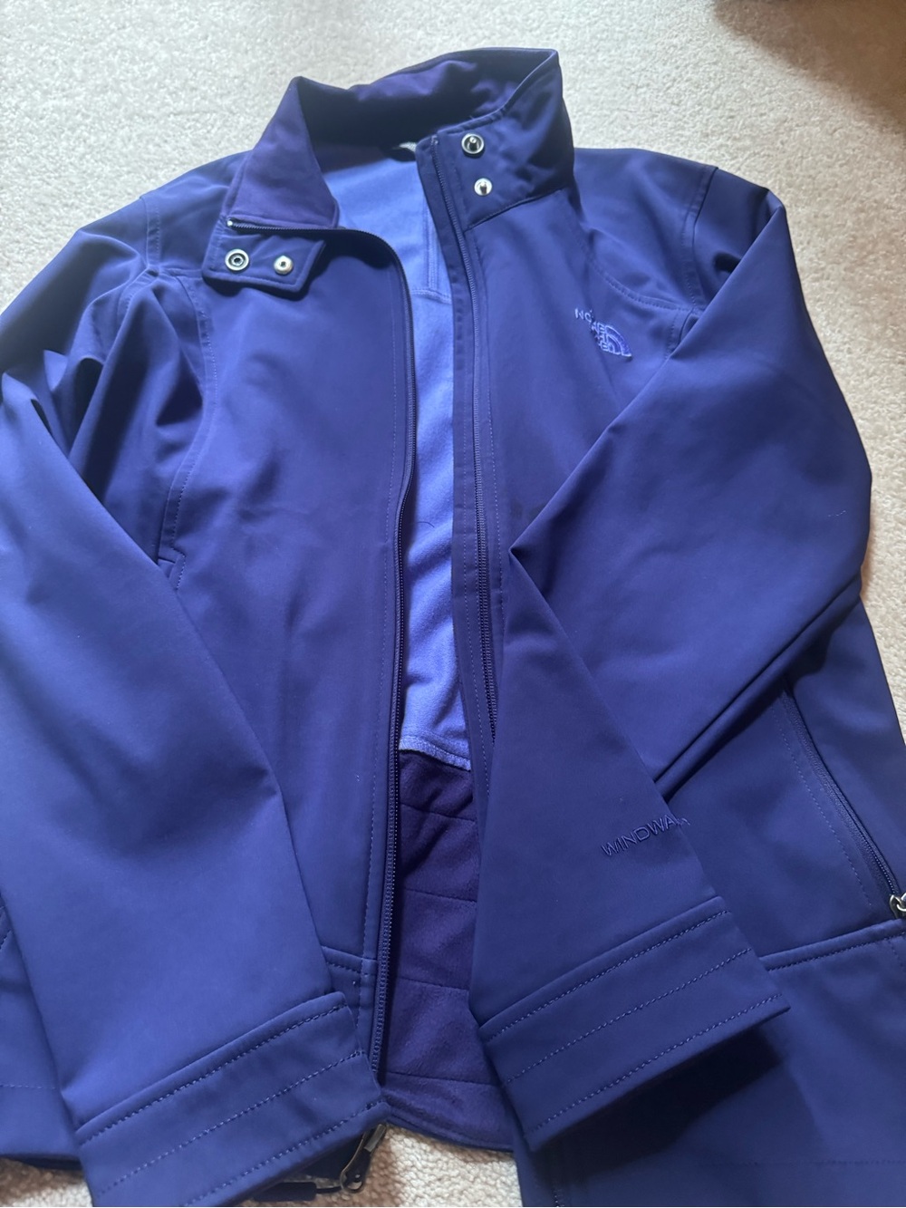 The North Face Women's Dark Purple Performance Softshell Jacket
